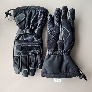 Rocket Mens Waterproof Dry Tech Leather/Textile Motorcycle Gloves Size Small EUC